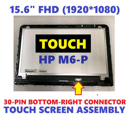 New Genuine 15.6" FHD 1920x1080 LCD Screen LED Display Touch Digitizer Bezel Frame Assembly HP Envy 15T-AE100 M6-AE151DX