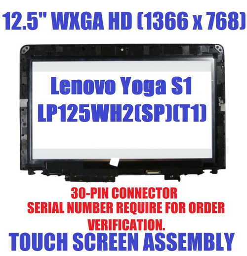 New Genuine Lenovo ThinkPad Yoga 12 12.5" HD LCD Screen Touch Digitizer 00HT603