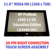 HP ProBook x360 G5 EE 11.6" LED LCD touch Screen Bezel HD L83960-001 display