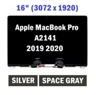 16" Screen REPLACEMENT Apple MacBook Pro Retina A2141 2019 EMC 3347 MVVL2LL/A MVVM2LL/A 661-14200 LCD Full Screen Display Assembly Space Gray