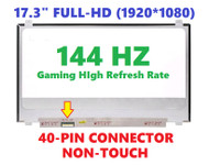 17.3" FHD (1920X1080) eDP 40 Pin LCD Display IPS 144HZ Gaming LED Display Panel Replacement Screen B173HAN03.0 B173HAN03.2 72% NTSC