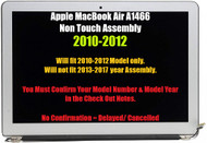 661-5732 661-6056 661-6630 LCD Screen Display Complete Assembly Apple Macbook Air 13" a1369 A1466 2010 2011 2012 LCD Screen Display