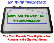 New Genuine 15.6" Touch Screen Digitizer Glass Bezel Frame HP Pavilion 15-AN0XX 15-AN0XX 15T-AK000 15-AN097NR
