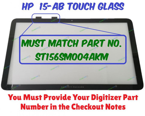 New Genuine 15.6" Touch Screen Digitizer Glass Bezel Frame HP Pavilion 15-AN0XX 15-AN0XX 15T-AK000 15-AN097NR