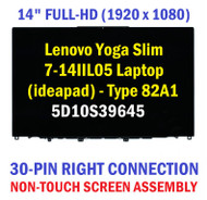 for Lenovo Yoga Slim 7-14IIL05 4ITL05 Laptop LCD Assembly FHD 19201080 B140HAN06.8 Fru 5D10S39645