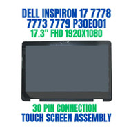 Screen REPLACEMENT Dell Inspiron P/N TD4RJ 0TD4RJ 4FYMX 04FYMX X6TNV 0X6TNV Y3GHM 0Y3GHM 8P9VW 08P9VW 17.3" FHD LCD Display Touch Screen Assembly Digitizer Control Board Bezel