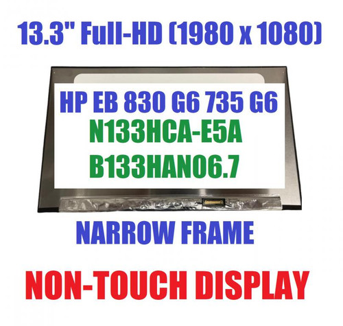 B133HAN05.E H/W:0A LCD LED Screen 13.3" FHD 1080p Replacement Display New IPS