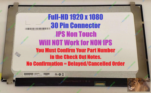 LLC LP156WFC-SPDA, LED LCD Screen Replacement, Non-Touch Panel, IPS, 15.6" FHD (1920x1080) LP156WFC(SP)(DA)