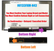 New LCD Screen Replacement for NV133FHM-N43 Non-Touch 13.3 FHD Full-HD LED LCD Screen Display