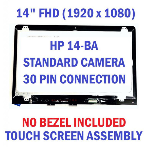 924297-001 HP 14-BA FHD 14.0" LCD Screen Assembly Standard Camera Assembly No Bezel No board
