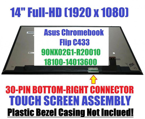 Asus Chromebook Flip C433T C433TA C425TA 14.0" FHD LCD Touch Screen Assembly