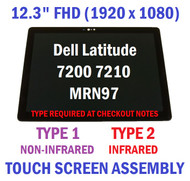 Genuine Dell Latitude 7200 2-In-1 FHD LCD Screen Touch Glossy 5709N JMHVD 9Y93M