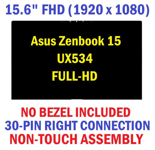 15.6" FHD LCD Screen Glass Display Assembly for Asus ZenBook 15 UX534FT-A9011T