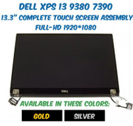 New Dell XPS 13 9380 13.3" Touch screen FHD LCD Display Complete Assembly Silver VCN84