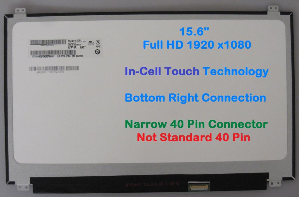 LED Screen REPLACEMENT NV156FHM-T00 V8.2 On-Cell Touch FHD 1920x1080 IPS  Matte LCD LED Display