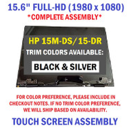 REPLACEMENT LCD HP 15.6" FHD LCD Screen Display Touch Digitizer Cover Cable Hinges Complete Top Assembly Envy X360 15T-DR100 15M-DR 15-DR
