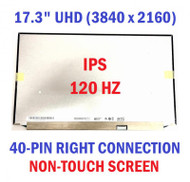 17.3 Inch For Dell P/N: PV7KJ Alienware x17 RTX 3080 P48E LCD Screen 120HZ UHD 3840*2160 4K IPS Gaming Laptop Display Slim Panel