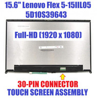 15.6" FHD LCD Touch Digitizer LED Display Bezel Assembly FRU 5D10S39643 Lenovo Ideapad Flex 5-15IIL05
