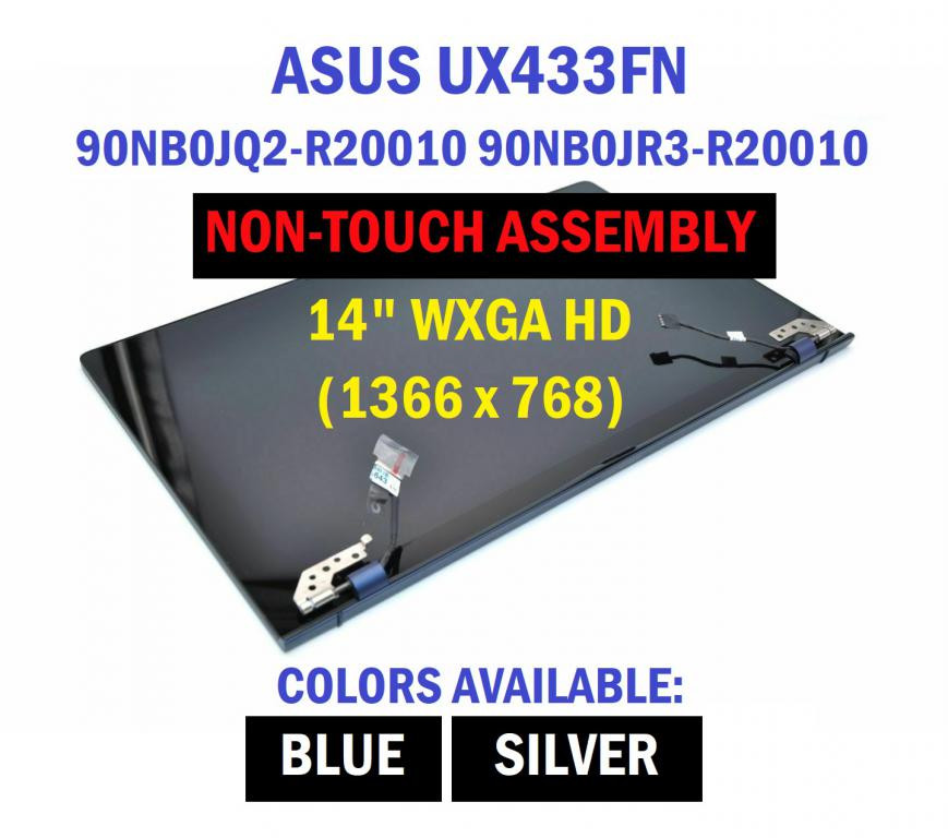 Asus ZenBook 14 UX433 UX433F UX433FN Complete LCD Assembly Dark Blue Back