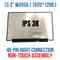 13.3" FHD+ laptop LCD screen AUO B133UAN01.0 IVO M133NW4J R0 30 Pin