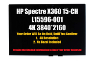 L15596-001 is HP Spectre x360 15-CH 15T-CH UHD Convertible 15-ch001TX Display Touch Screen Parts