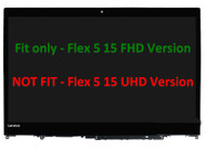 15.6" FHD 1920x1080 LCD Screen LED Display + Touch Digitizer + Bezel Frame Assembly 5D10N46974 for Lenovo Ideapad Flex 5-15 1570 80XB 81CA / Yoga 520-15
