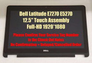 12.5" Dell Latitude E7270 7270 FHD LCD Display Touch Screen Digitizer Assembly