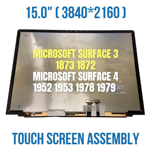 Microsoft Surface Laptop 3 15" 1873 1872 Screen and Touch Assembly