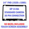 924297-001 14" LCD Display Touch Screen HP Pavilion x360 14-ba125cl NO BEZEL