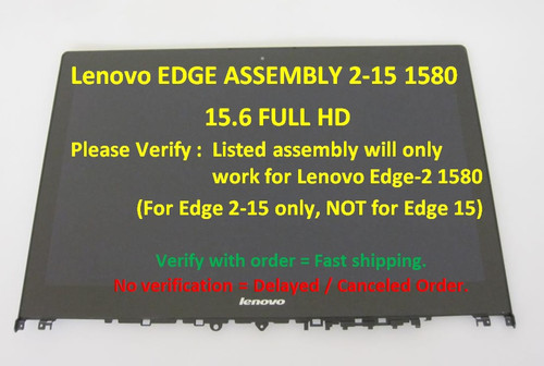 Lenovo Flex 2 5d10k28140 Touch Assembly Replacement LCD Screen 15.6" Full-HD LED