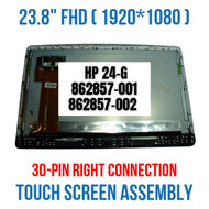 HP 23.8" 24-G020 Glossy FHD LCD Touch Screen Assembly 862857-002