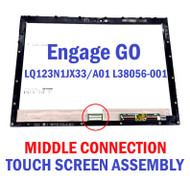 L38056-001 HP 12.3" LQ123N1JX33/A01 LCD DISPLAY Touch SCREEN Panel Bezel