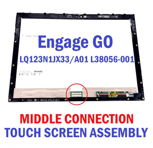 HP Engage GoMob 12.3" LCD display touch screen assembly FHD 40 Pin L38056-001