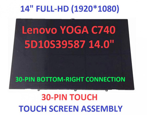 5D10S39587 Lenovo Yoga C740 14 FHD LCD moudle assembly Bezel