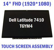 4GWXD OEM Dell Latitude 7410 2-in-1 14" FHD LCD Touch Screen Assembly