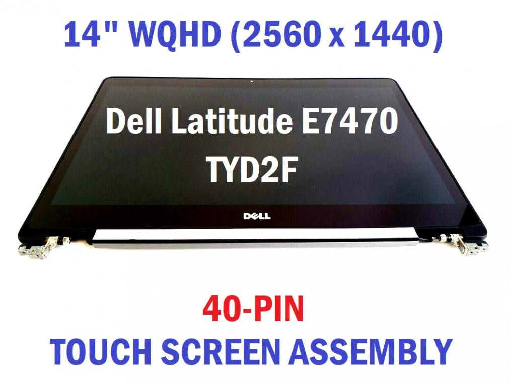 COMPLETE KIT Dell Latitude E7470 14" QHD Touch Screen DISPLAY WEBCAM
