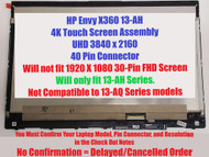 HP Envy X360 13-ah 13-ah0001na 13.3" UHD LCD Touch Screen Assembly L19539-001