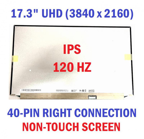 120HZ 4K 17.3" UHD IPS LAPTOP LCD Screen FOR Alienware x17 R1 RTX 3080 P48E
