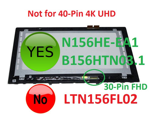 Lenovo 5d10g85620 Touch Assembly REPLACEMENT LCD Screen 15.6" Full HD LED DIODE Y50-70