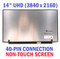 Lenovo FRU BOE 14.0" UHD IPS 2.4t AG 5D11C99675 SBB1B75711 LCD Panel Screen