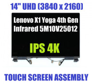 Thinkpad X1 Yoga 4th Gen 20qg 20qf Uhd Ir Full Touch Screen Hinge Up 5m10v25012