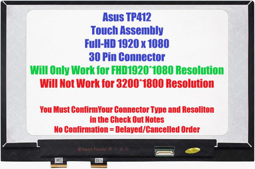 Asus Tp412ua-1a LCD Touch Module 90nb0j71-r20013 Screen Display