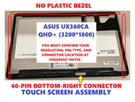 Asus Ux360ca-1a 13.3" Us Qhd+ G T Wv 90nb0ba1-r20021 Screen Display