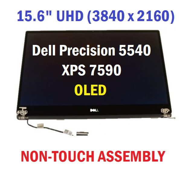 Dell XPS 15 7590 15.6" UHD 4K OLED LCD Screen Assembly 7FG50