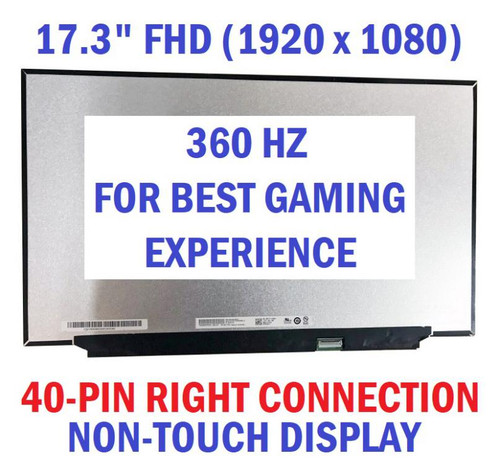 17.3" 300HZ LCD SCREEN B173HAN05.4 Dell DP/N 6FC17 eDP 40 Pin narrow border FHD