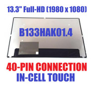 13.3" LED LCD Screen B133HAK01.4 Dell Dp/n 06MFCT eDP 40 Pin touch 1920x1080