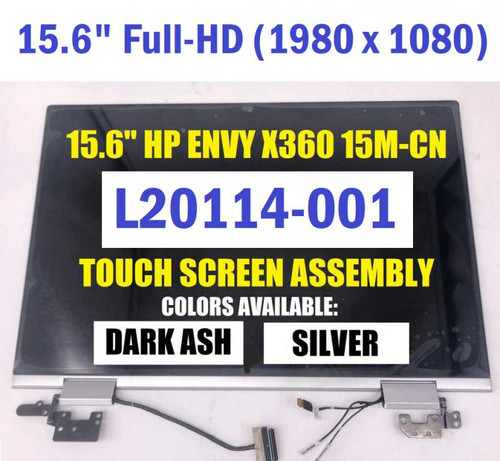 *GENUINE* HP Envy x360 15m-cp0011dx 15.6" FHD Complete Touch Screen Assembly Ash