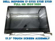 Dell Inspiron 17 5758 5759 17.3" LCD FHD Touch screen Complete Assembly 7F67P