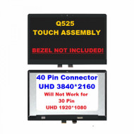 REPLACEMENT 15.6" UHD 4K 3840x2160 IPS LCD Display Touch Screen Digitizer Assembly Bezel ASUS Q535 Q535U Q535UD Series Q535UD-BI7T11