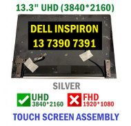 13.3 for Dell Inspiron 13 2-in-1 7391 4K UHD 3840x2160 LCD Touch Screen Digitizer Replacement Assembly
